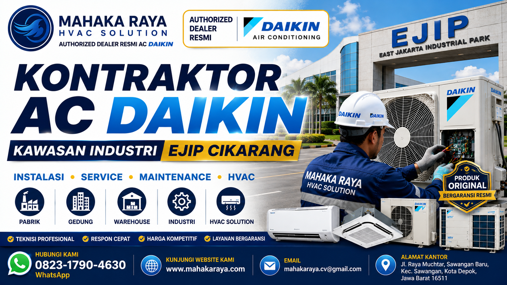 007-Kontraktor AC DAIKIN EJIP Cikarang