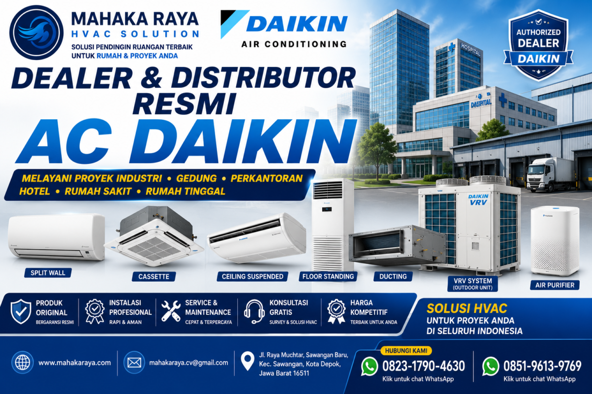 Dealer dan Distributor Resmi AC DAIKIN