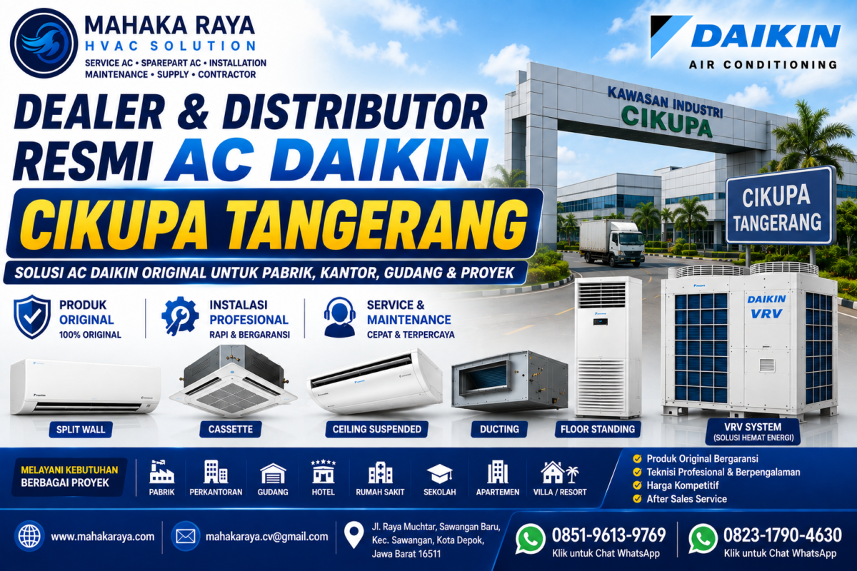 020-Dealer AC DAIKIN Cikupa Tangerang Mahaka Raya