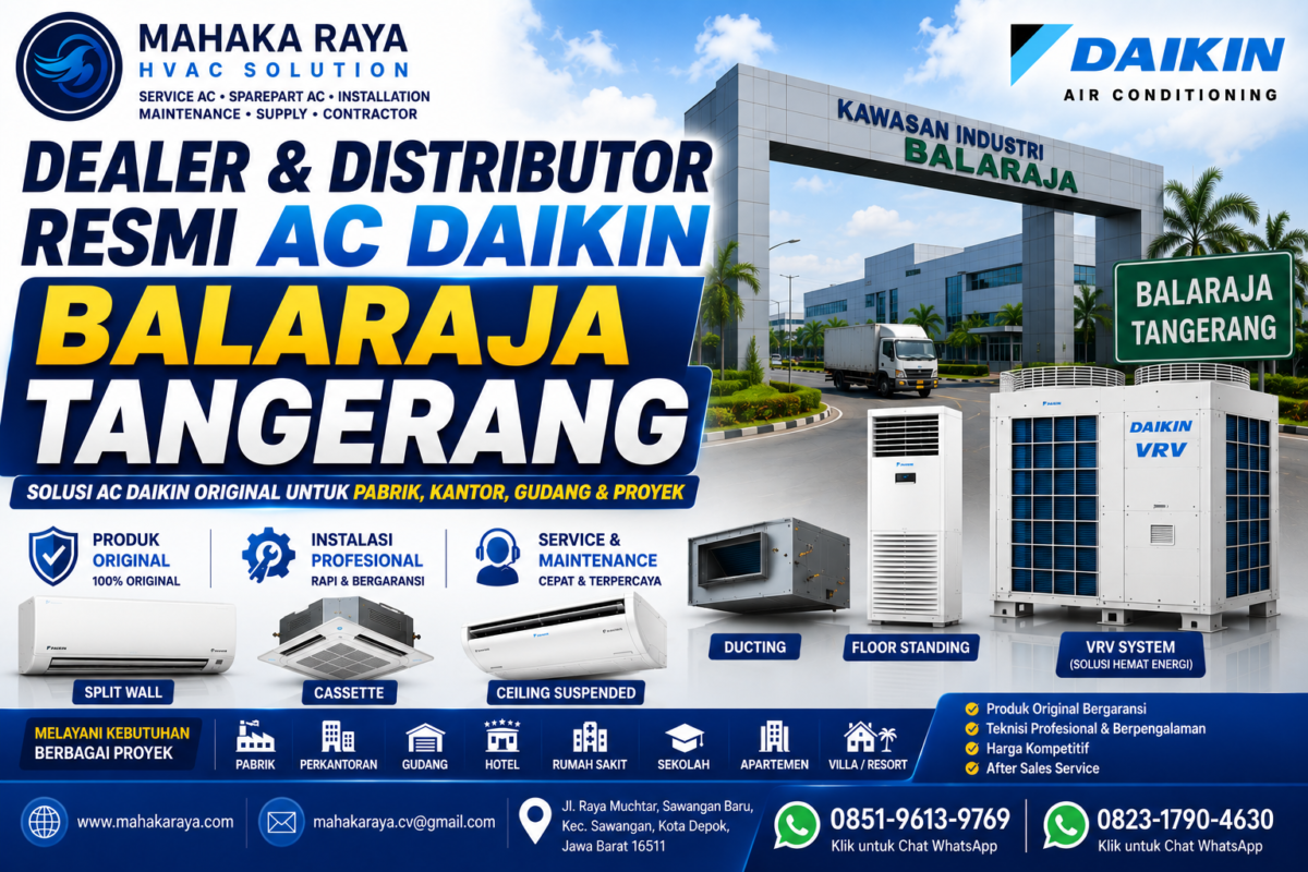 Dealer & Distributor Resmi AC DAIKIN Balaraja Tangerang