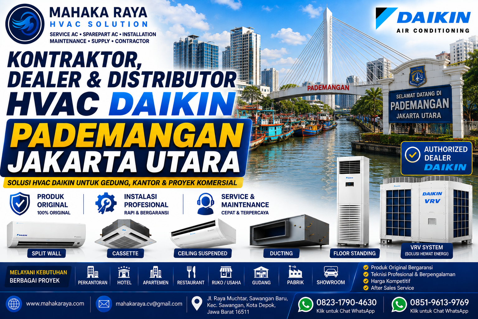 Distributor HVAC DAIKIN Pluit Jakarta Utara